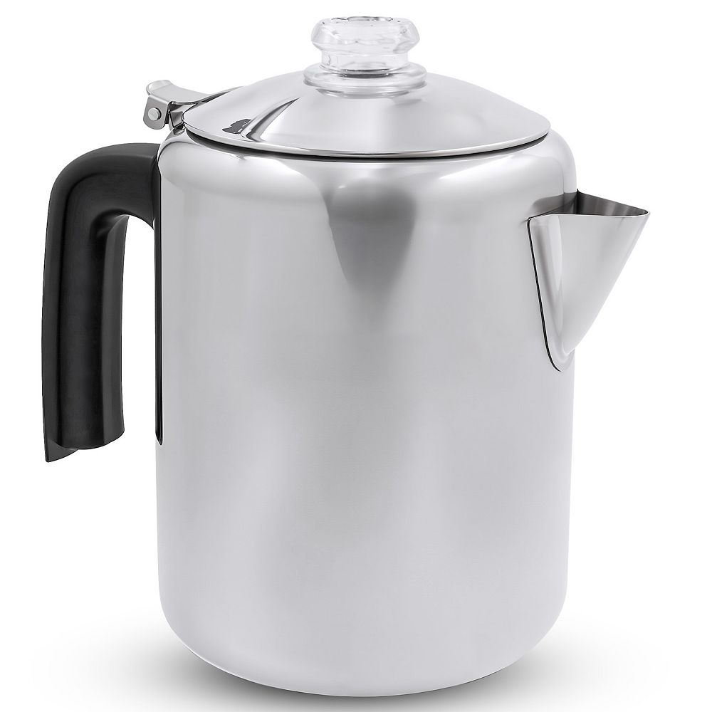 Elite Cuisine 8-Cup Stainless Steel Classic Stovetop Coffee Percolator