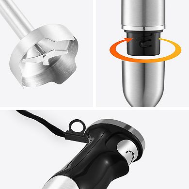 Elite Cuisine Variable Speed Immersion Hand Blender