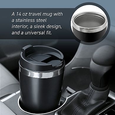 Elite Cuisine Single Serve Personal Coffee Maker with Stainless Steel Travel Mug