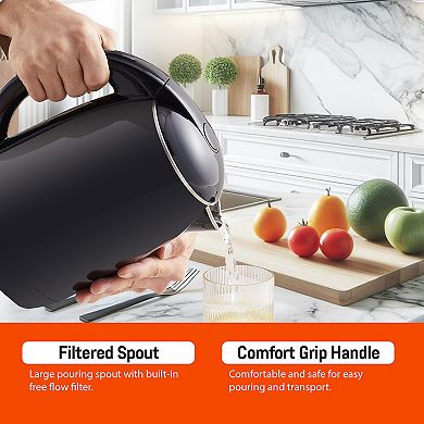 Elite Cuisine 1.8Qt. Cool-Touch Electric Kettle with Stainless Steel Interior