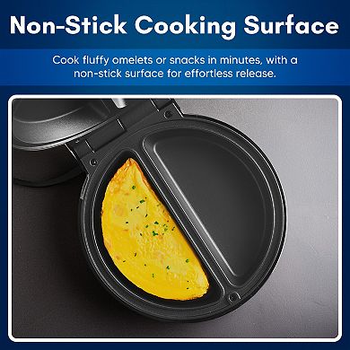 Elite Cuisine Non-Stick Dual Omelet & Frittata Maker