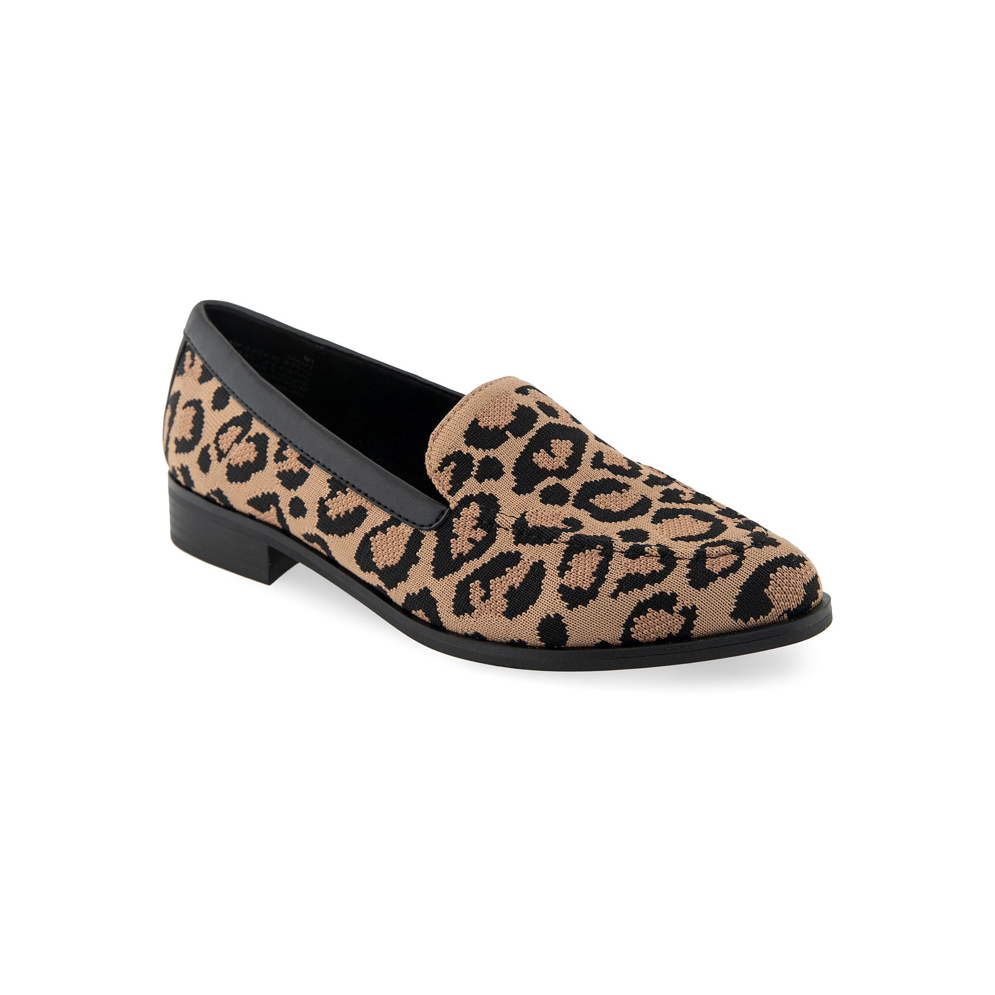 Aerosoles Emani Womens Loafers, Size: 7, Leopard Knit Fabric