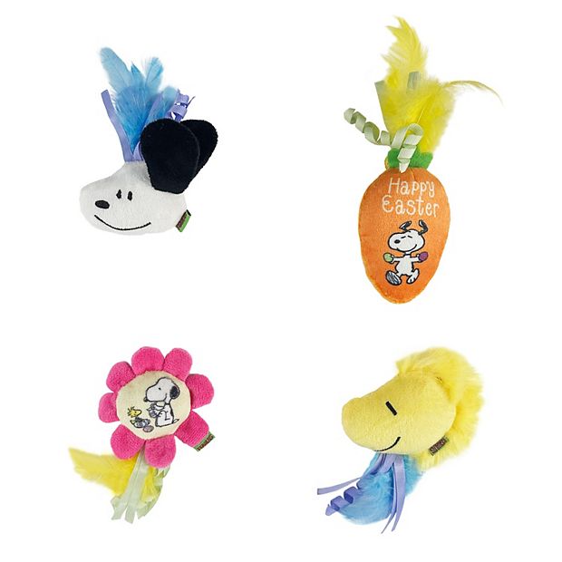 Meow 4-Pk. Peanuts Snoopy & Woodstock Cat Toys