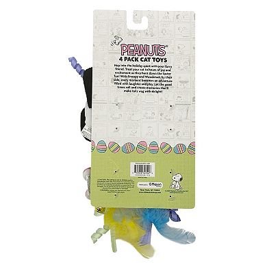 Meow 4-Pk. Peanuts Snoopy & Woodstock Cat Toys