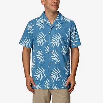 Men's REEF Terry Short Sleeve Button-Down Shirt