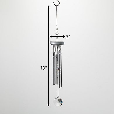 Woodstock Chimes Indoor / Outdoor Silver Finish Wind Chime