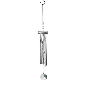 Woodstock Chimes Indoor / Outdoor Silver Finish Wind Chime