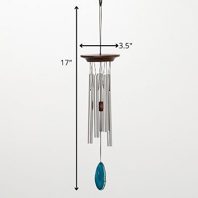 Woodstock Chimes Large Green Agate Wind Chime