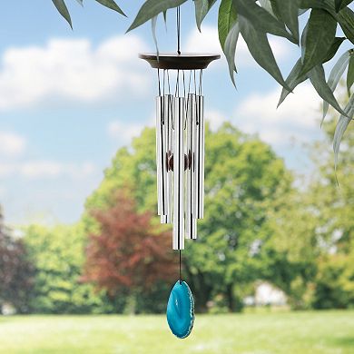 Woodstock Chimes Large Green Agate Wind Chime