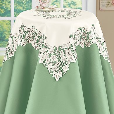 Collections Etc Trailing Vines Embroidered Intricate Cutwork Table Linens