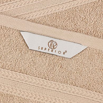 SUPERIOR Cotton 6-Piece Solid Hand Towel Set