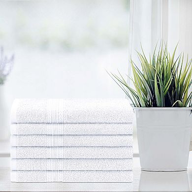 SUPERIOR Cotton 6-Piece Solid Hand Towel Set