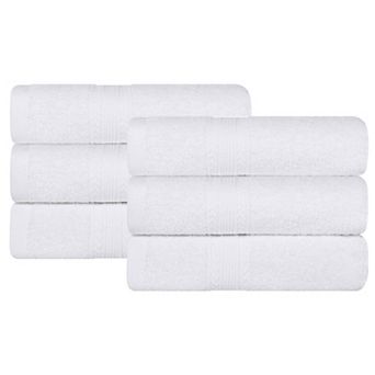 SUPERIOR Cotton 6 pc Solid Hand Towel Set