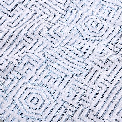 SUPERIOR 6-Peice Cotton Geometric Jacquard Plush Absorbent Hand Towel Set