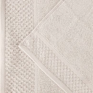 SUPERIOR 8-pc. Lodie Cotton Plush Absorbent Jacquard Towel Set