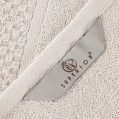 SUPERIOR 8-pc. Lodie Cotton Plush Absorbent Jacquard Towel Set
