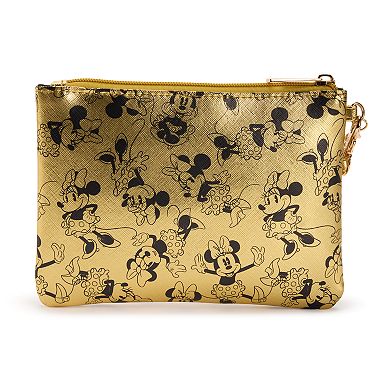 Disney's Minnie Mouse Gold Metallic Wristlet