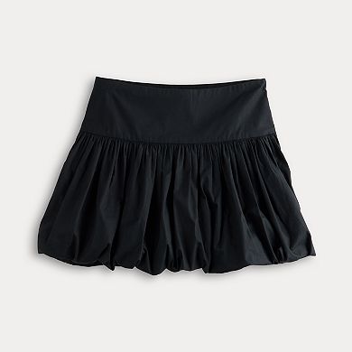 Juniors' SO® Poplin Bubble Skirt