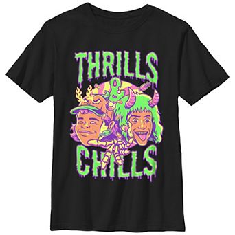 Boys 8-20 Stranger Things Thrills And Chills Drip Graphic Tee