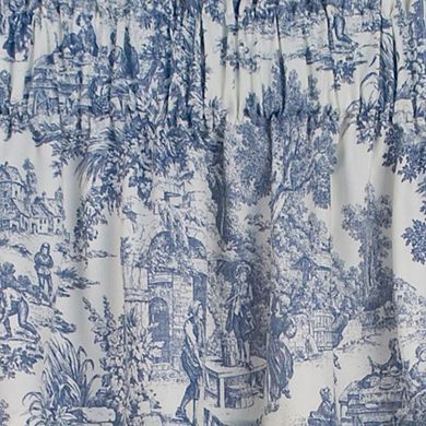 Victoria Park Toile Water Proof Room Darkening Blackout Tailored Window Valance