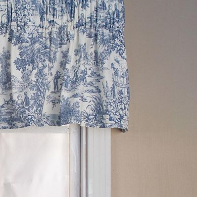 Victoria Park Toile Water Proof Room Darkening Blackout Tailored Window Valance