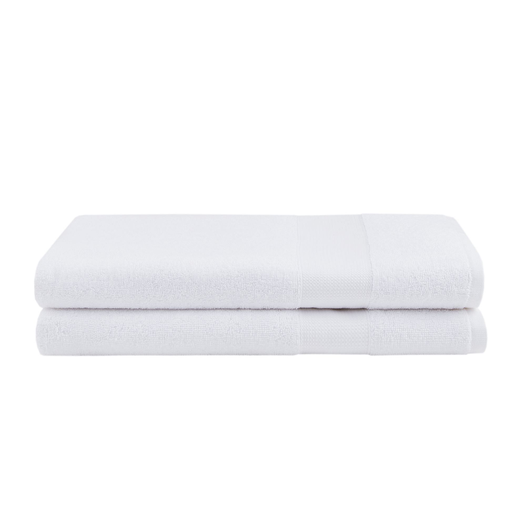 510 Design Premium Turkish Cotton 500GSM Plush 2PC XL Towel Set, White