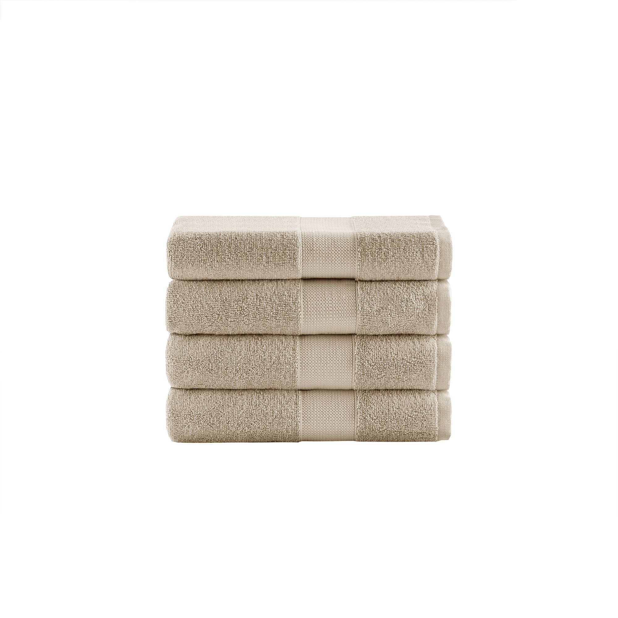 510 Design Premium Turkish Cotton 500GSM Plush 4PC Towel Set, Beige
