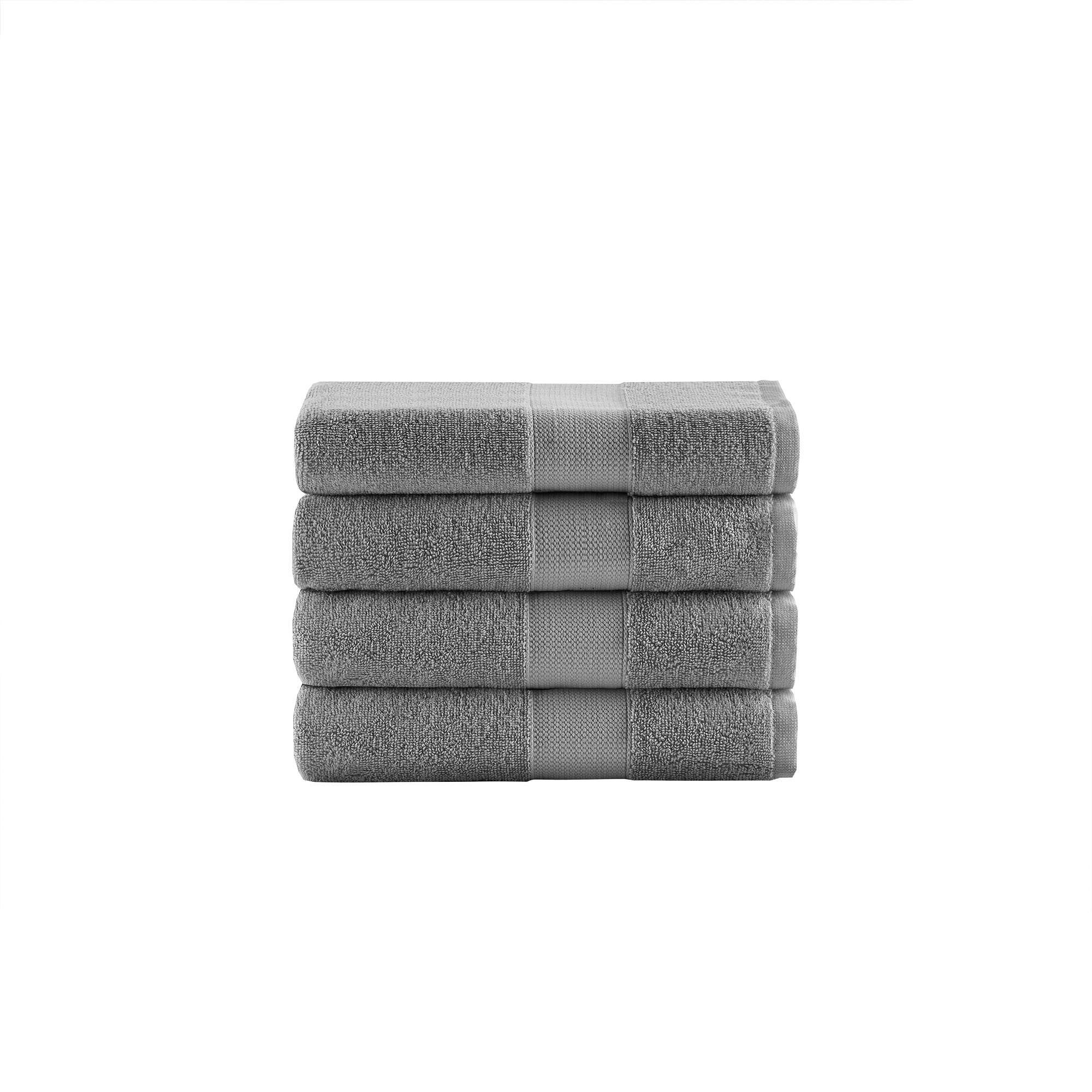 510 Design Premium Turkish Cotton 500GSM Plush 4PC Towel Set, Grey