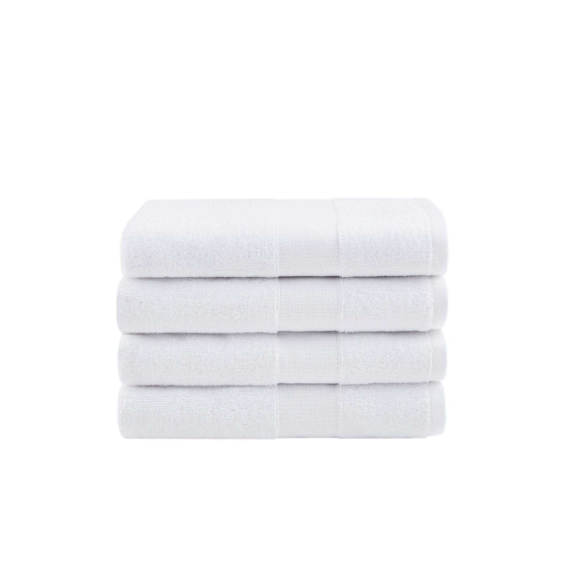 510 Design Premium Turkish Cotton 500GSM Plush 4PC Towel Set, White