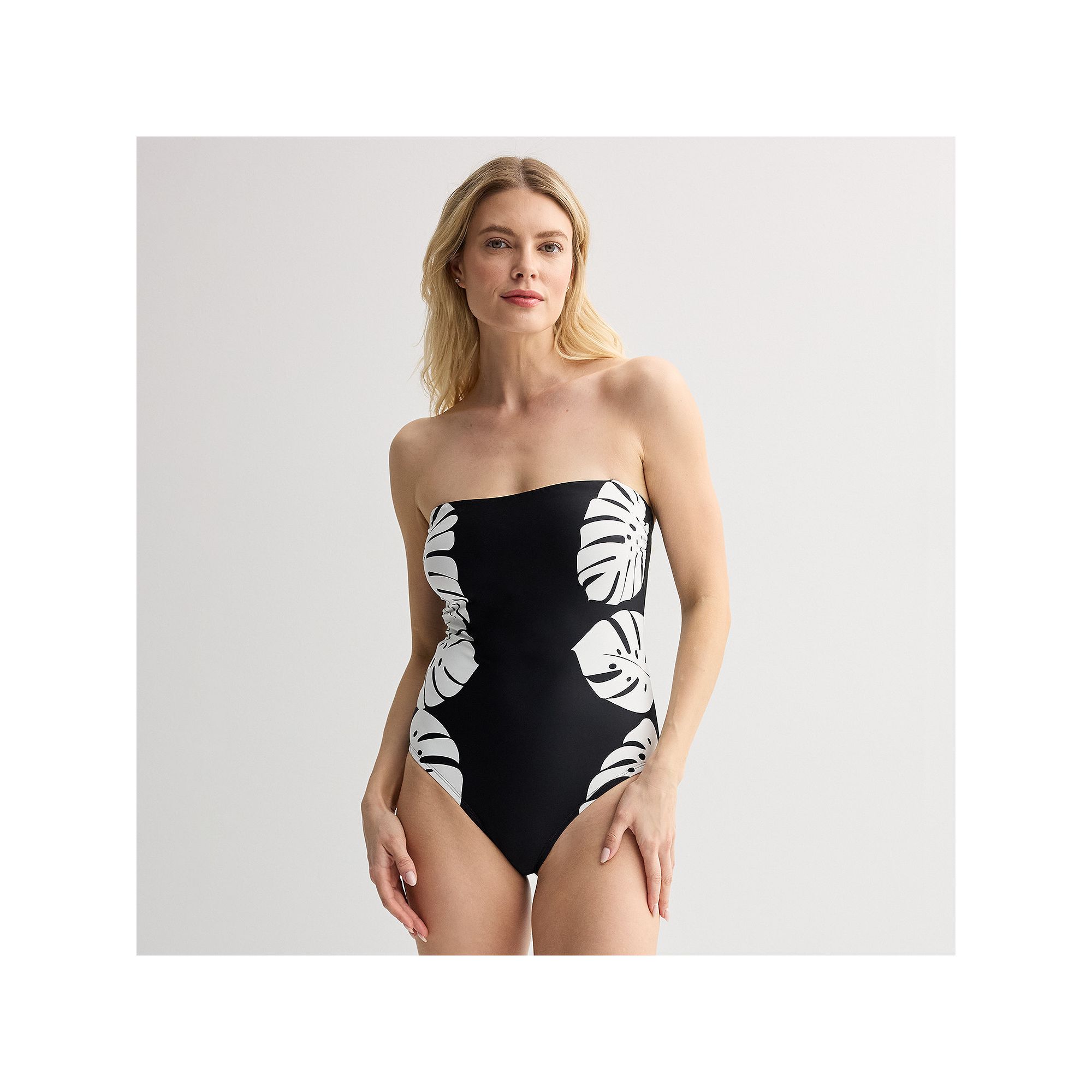 Womens Freshwater Bandeau One-Piece Swimsuit, Size: Small, Amazonia