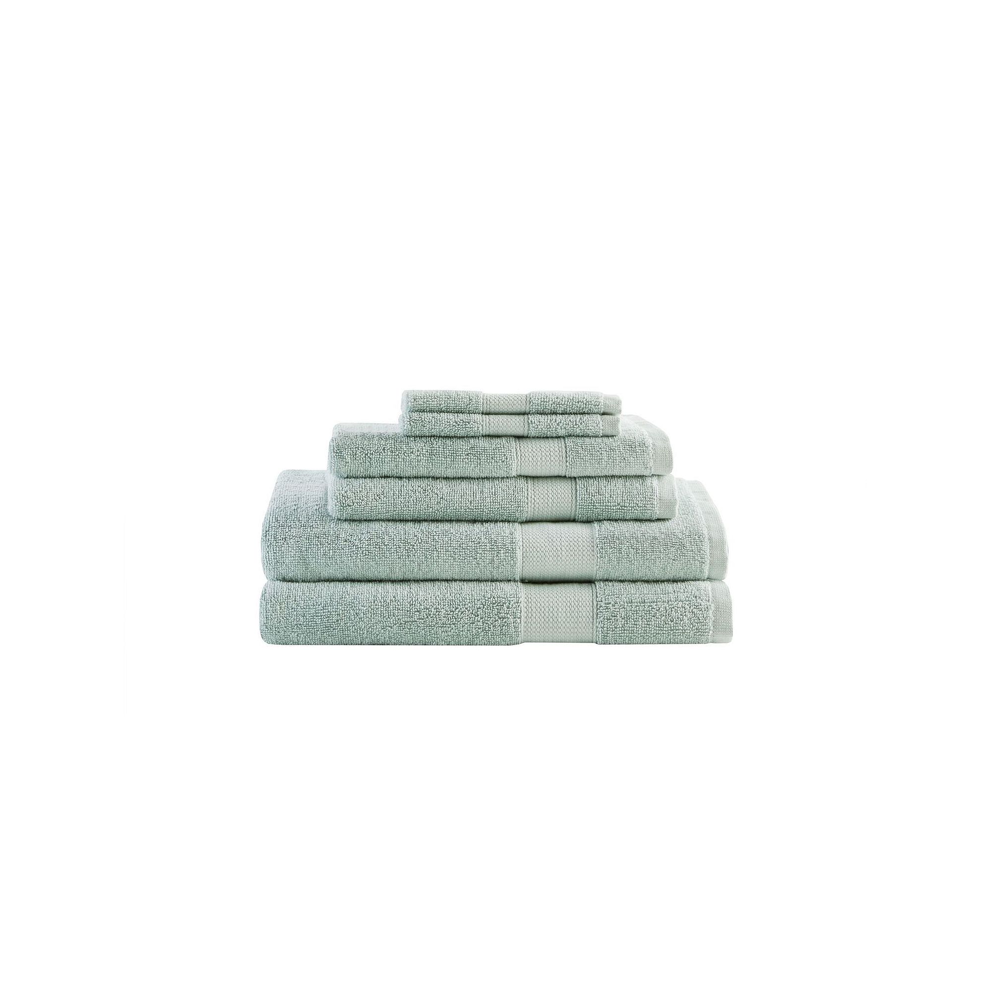 510 Design Premium Turkish Cotton 500GSM Plush 6PC Towel Set, Seafoam