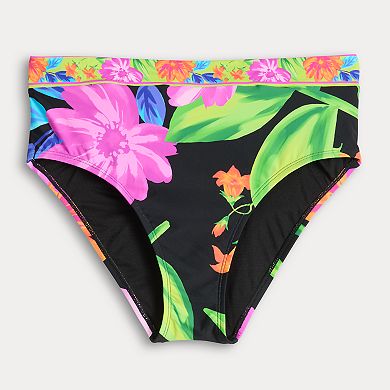 Women's Freshwater Banded High Leg Swim Bottoms