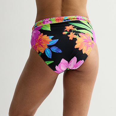 Women's Freshwater Banded High Leg Swim Bottoms