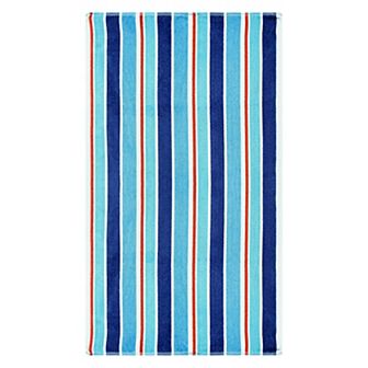 SUPERIOR Ocean Striped Oversized Lightweight Cotton Beach Towel
