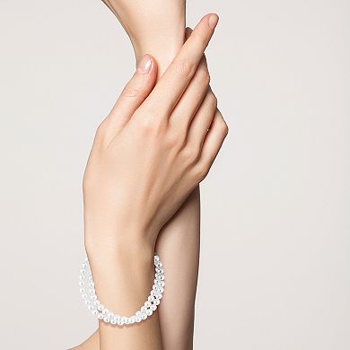 WINX 18k Gold Plated D/L Freshwater Cultured Pearl Bracelet