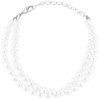 WINX 18k Gold Plated D/L Freshwater Cultured Pearl Bracelet