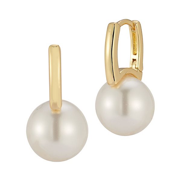 Lucky Charm Pearl Earrings | Gold Plated Freshwater Pearls - Femstylo