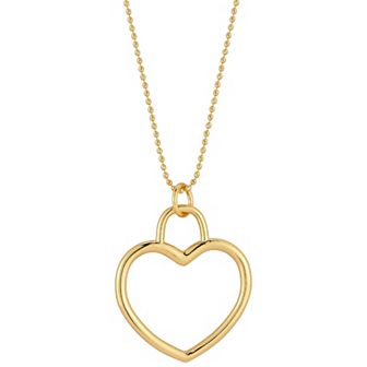 WINX 18k Gold Plated Open Heart Necklace