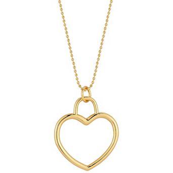 WINX 18k Gold Plated Open Heart Necklace