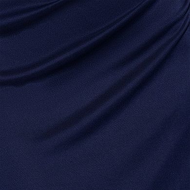 Women's BA Nites Long Sheer Matte Jersey With Lace Dress