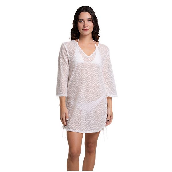 Kimono De Plage PORTOCRUZ Imprimé Tribal Noir/blanc Taille S - Neuf Avec étiquettes