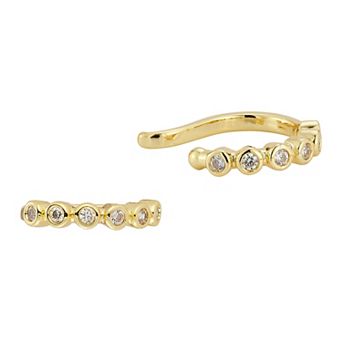 WINX 18k Gold Plated Cubic Zirconia Earcuffs