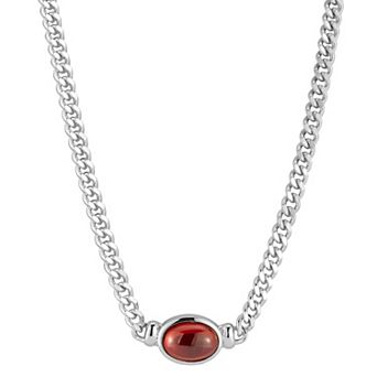 WINX 18k Gold Plated Cubic Zirconia Curb Chain Necklace