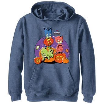 Boys 8-20 PJ Masks Catboy Owlette Gekko With Jack O Lanterns Graphic Hoodie