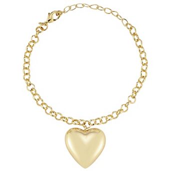 WINX Silver Tone Bold Heart Bracelet