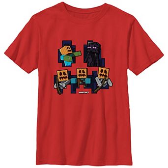 Boys 8-20 Minecraft The Group Of Evil Graphic Tee
