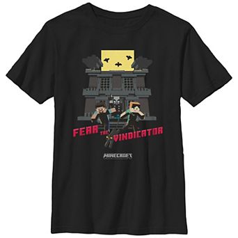 Boys 8-20 Minecraft Fear The Vindicator Graphic Tee