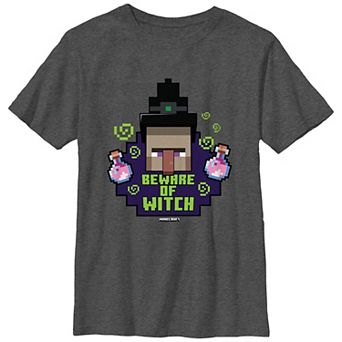 Boys 8-20 Minecraft Beware Of Witch Graphic Tee