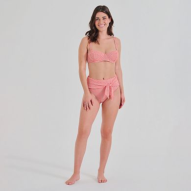 Women's Freshwater Plaid Underwire Bra Swim Top