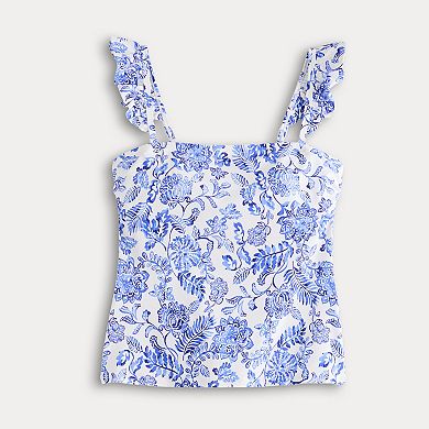 Women's Freshwater Ruffle Strap Tankini Top